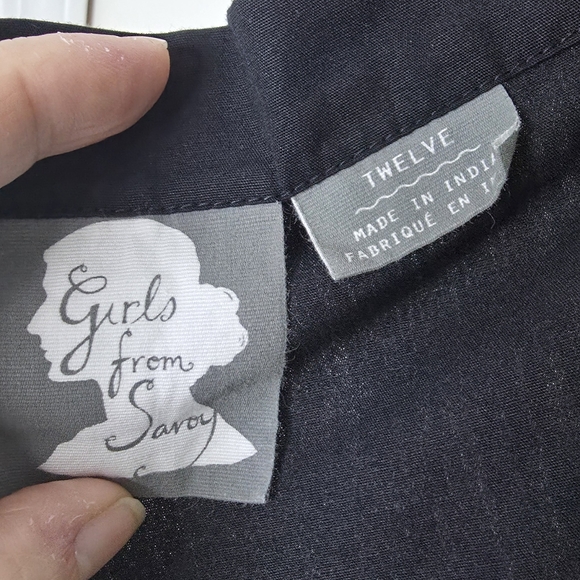 Anthropologie Girls From Savoy "Memories of Feathers" Retro Strapless Dress 12 - Picture 3 of 9